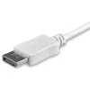 StarTech.com 1 m kábel USB-C na DisplayPort 1.2 4K 60 Hz – adaptérový kábel USB-C na DisplayPort HBR2 – USB Type-C DP Alt Mode na DP monitor video kábel – funguje s Thunderbolt 3 – biely
