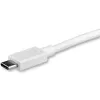 StarTech.com 1 m kábel USB-C na DisplayPort 1.2 4K 60 Hz – adaptérový kábel USB-C na DisplayPort HBR2 – USB Type-C DP Alt Mode na DP monitor video kábel – funguje s Thunderbolt 3 – biely
