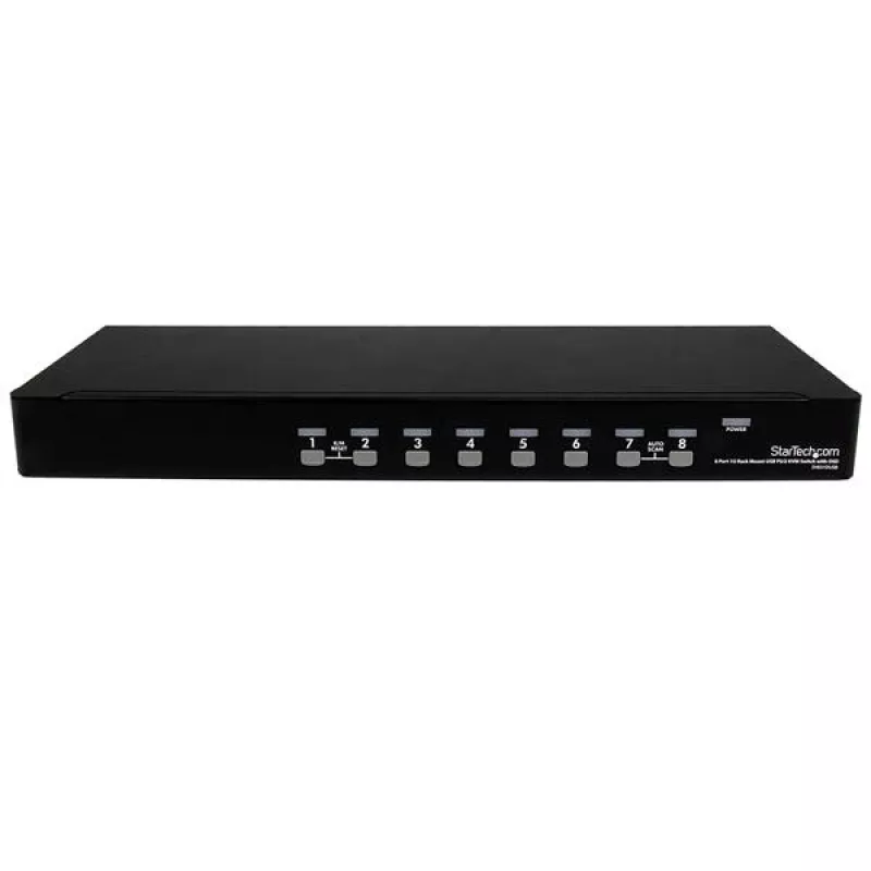 StarTech.com 8-portový 1HE rackový USB PS/2 KVM prepínač s OSD