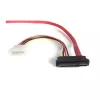 StarTech.com 18-palcový SAS 29-pin na SATA kábel s LP4 napájaním