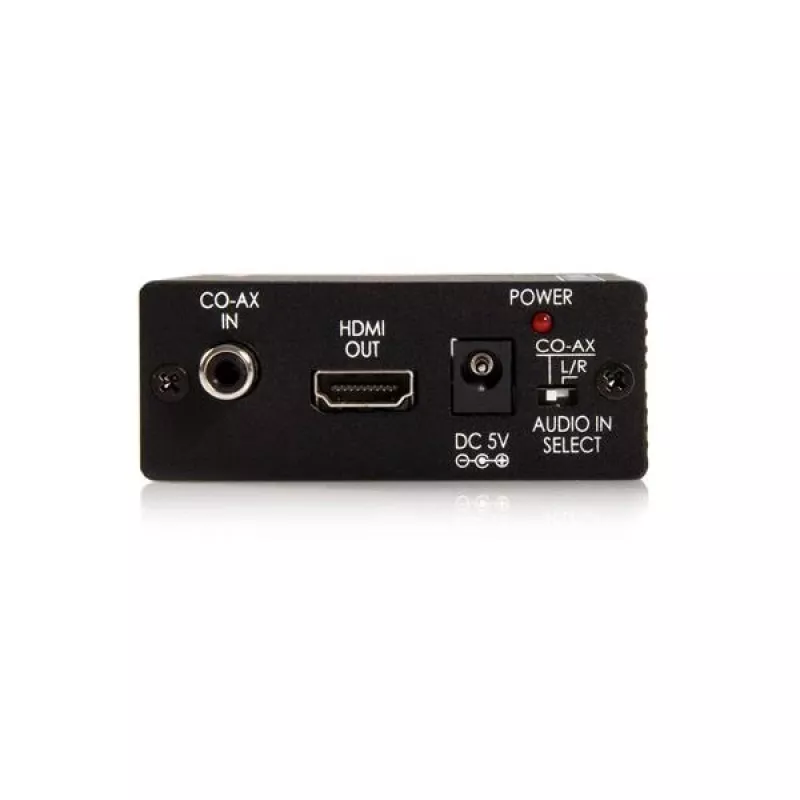 StarTech.com Component na HDMI video konvertor s audio, čierna, RoHS, CE, FCC, 1080p, HDMI, 5 V, 80 mm