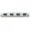 StarTech.com 4-portový USB na RS232 sériový DB9 adaptér hub, USB, sériový, strieborná, plast, CE, FCC, RoHS, 1 W