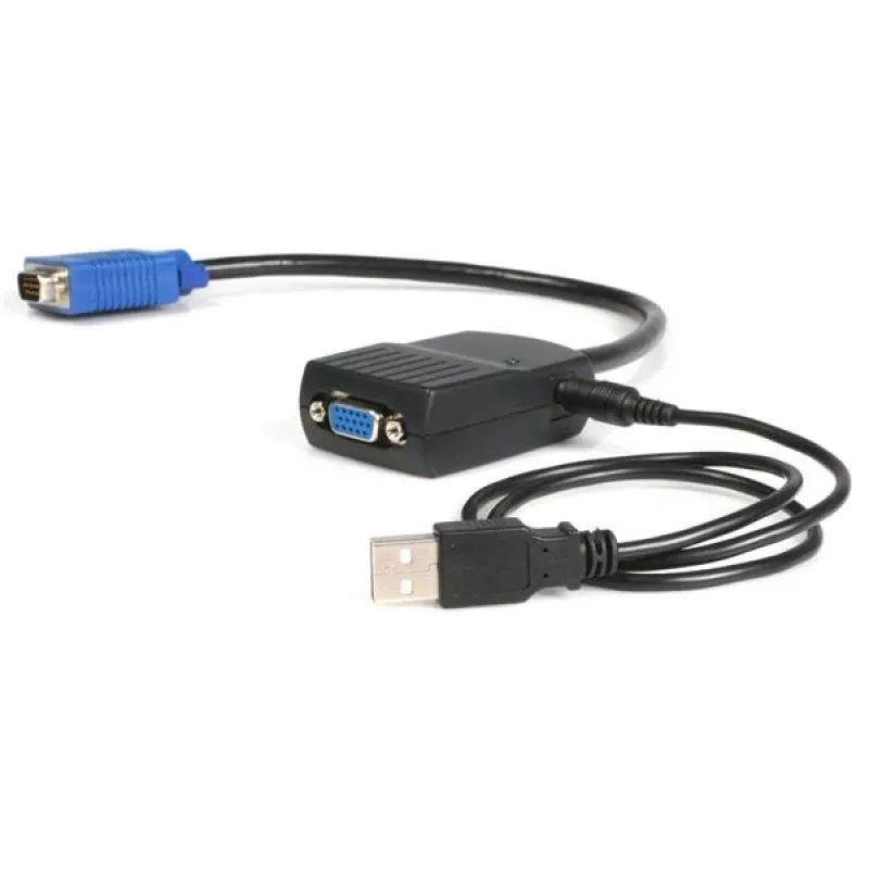 StarTech.com 2-portový VGA video splitter – napájaný cez USB, VGA, 2x VGA, 2048 x 1536 pixelov, čierna, plast, 61 m
