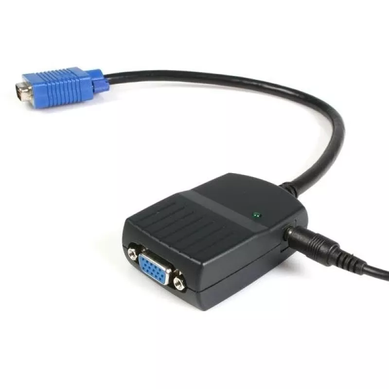 StarTech.com 2-portový VGA video splitter – napájaný cez USB, VGA, 2x VGA, 2048 x 1536 pixelov, čierna, plast, 61 m