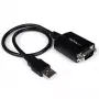 StarTech.com 1,8 m 1-portový profesionálny USB na sériový adaptér kábel s COM retention, USB na RS232 adaptér - TAA