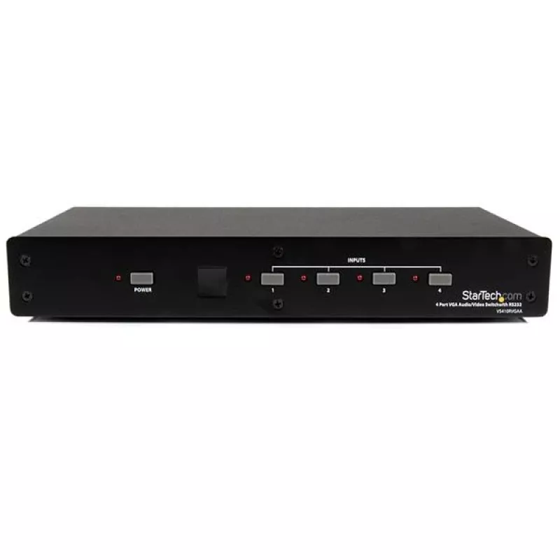 StarTech.com 4-násobný VGA video-audio prepínač s RS232 ovládaním