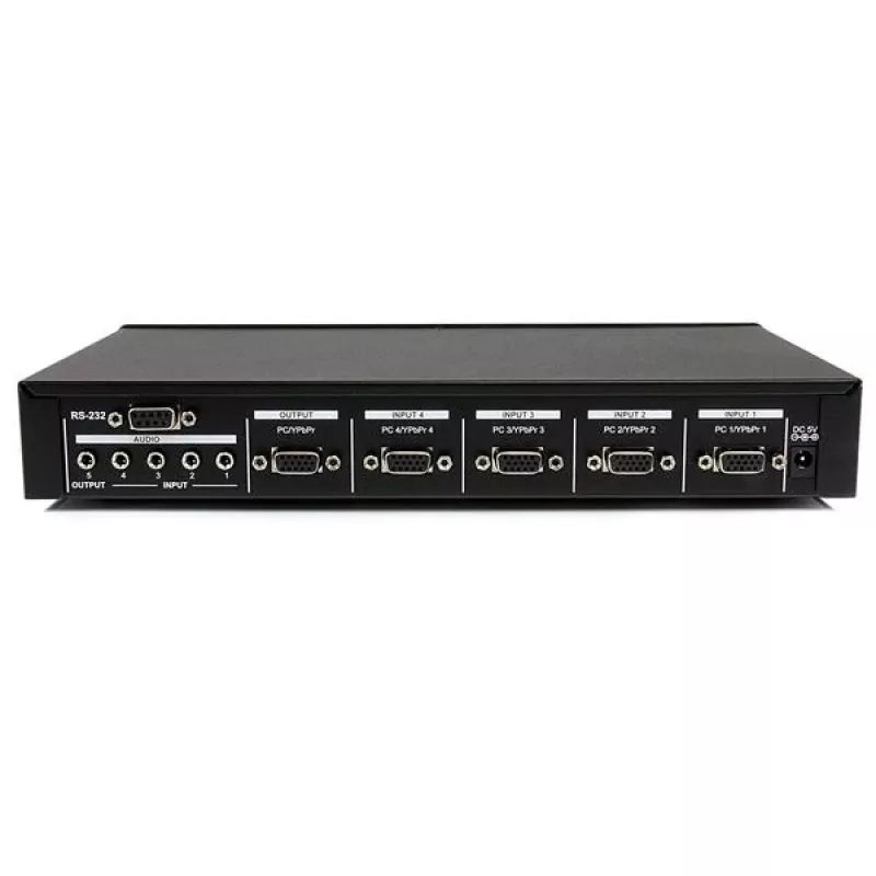 StarTech.com 4-násobný VGA video-audio prepínač s RS232 ovládaním