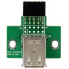 StarTech.com 2-portový USB motherboard header adaptér, IDC, USB 2.0, čierny, zelený, nerezová oceľ, 20 mm, 125 mm, 230 mm