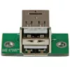 StarTech.com 2-portový USB motherboard header adaptér, IDC, USB 2.0, čierny, zelený, nerezová oceľ, 20 mm, 125 mm, 230 mm