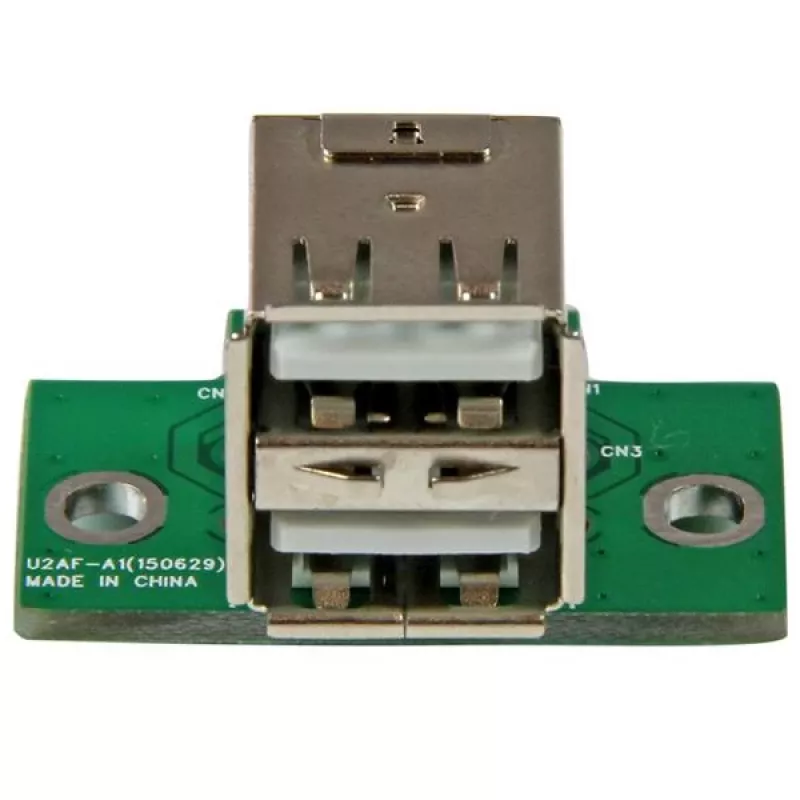 StarTech.com 2-portový USB motherboard header adaptér, IDC, USB 2.0, čierny, zelený, nerezová oceľ, 20 mm, 125 mm, 230 mm