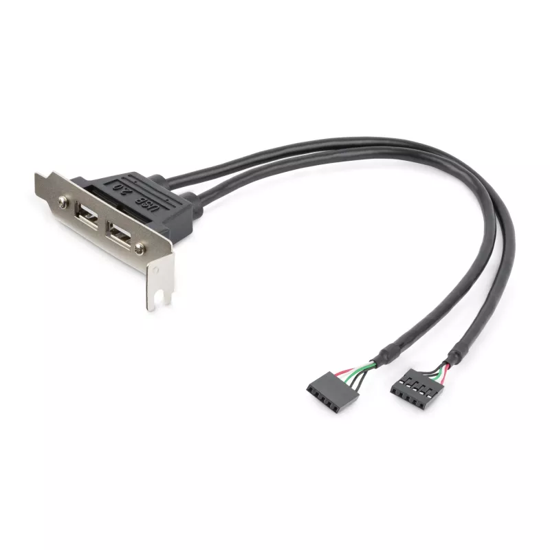 StarTech.com 2-portový USB-A samica low-profile slotová záslepka adaptér