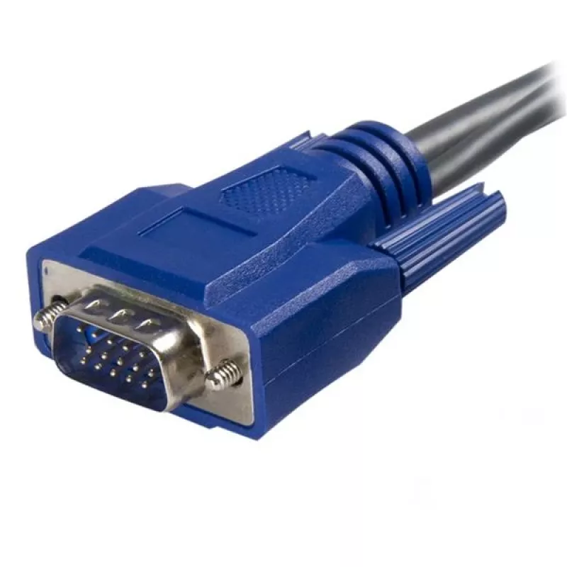StarTech.com ultratenký 2v1 KVM kábel USB VGA 1,8 m, čierny, VGA, USB A + VGA, samec/samec, 189 g