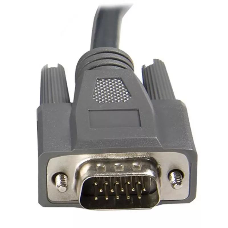 StarTech.com ultratenký 2v1 KVM kábel USB VGA 1,8 m, čierny, VGA, USB A + VGA, samec/samec, 189 g