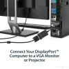 StarTech.com DisplayPort na VGA adaptér – aktívny DP na VGA konvertor – 1080p video – odolný – DP/DP++ zdroj na VGA monitor káblový adaptér dongle – DP 1.2 na VGA – zaisťovací DP konektor