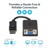 StarTech.com DisplayPort na VGA adaptér – aktívny DP na VGA konvertor – 1080p video – odolný – DP/DP++ zdroj na VGA monitor káblový adaptér dongle – DP 1.2 na VGA – zaisťovací DP konektor