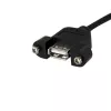 StarTech.com 0,3 m panel mount USB kábel – USB-A na motherboard header kábel samica/samica