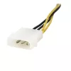 StarTech.com 15,2 cm 4-pin na 8-pin EPS napájací adaptér s LP4 - samec/samica