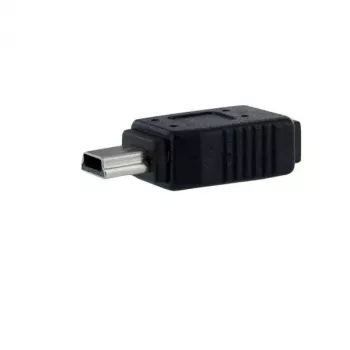 StarTech.com Micro-USB na Mini-USB 2.0 adaptér samica/samec, USB Mini-B, USB Micro-B, čierny