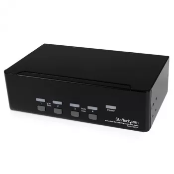 StarTech.com 4-portový Dual-DVI-USB KVM prepínač s audio a USB-2.0 hubom