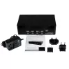 StarTech.com 4-portový Dual-DVI-USB KVM prepínač s audio a USB-2.0 hubom