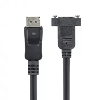 StarTech.com 1m panel mount DisplayPort kábel - 4K x 2K - DisplayPort 1.2 predlžovací kábel samec na samica - DP video predlžovací kábel s panel mount DP konektorom - DP monitor kábel