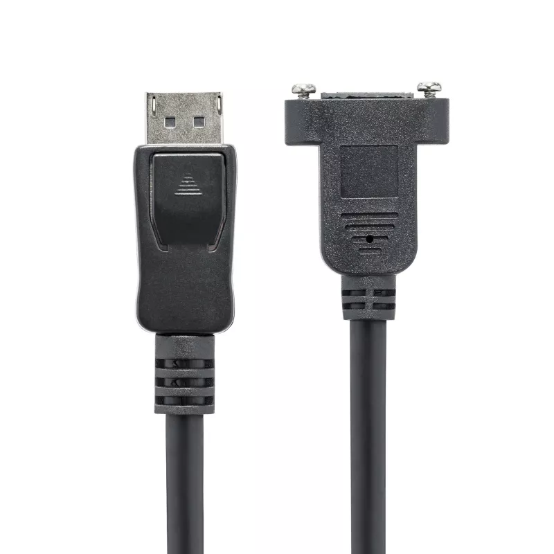 StarTech.com 1m panel mount DisplayPort kábel - 4K x 2K - DisplayPort 1.2 predlžovací kábel samec na samica - DP video predlžovací kábel s panel mount DP konektorom - DP monitor kábel