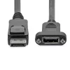 StarTech.com 1m panel mount DisplayPort kábel - 4K x 2K - DisplayPort 1.2 predlžovací kábel samec na samica - DP video predlžovací kábel s panel mount DP konektorom - DP monitor kábel