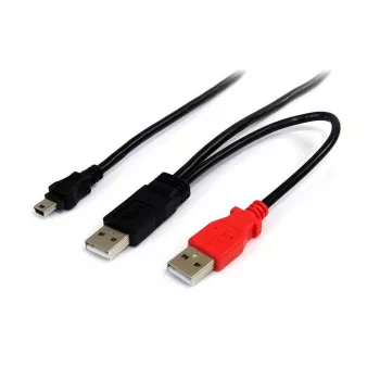 StarTech.com 1,8 m USB-Y kábel pre externé disky – USB-A na Mini-B