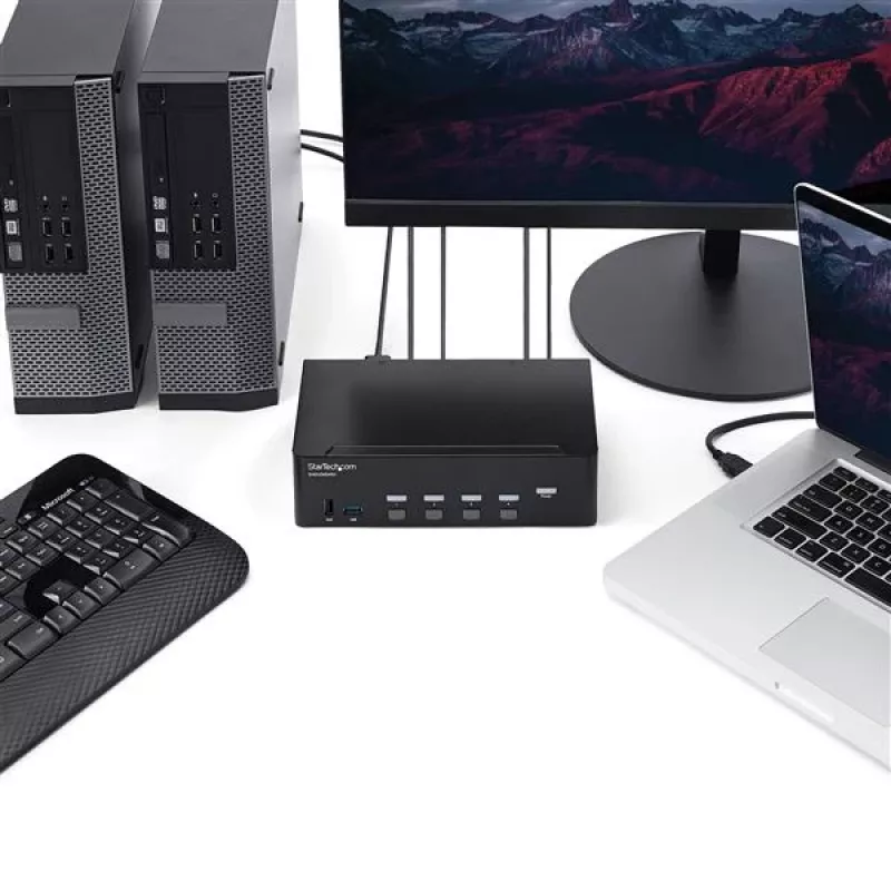 StarTech.com 4-portový HDMI KVM prepínač – 4K 30Hz – Dual Display