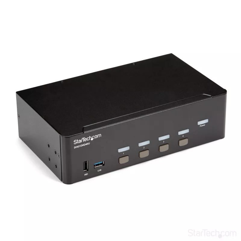 StarTech.com 4-portový HDMI KVM prepínač – 4K 30Hz – Dual Display