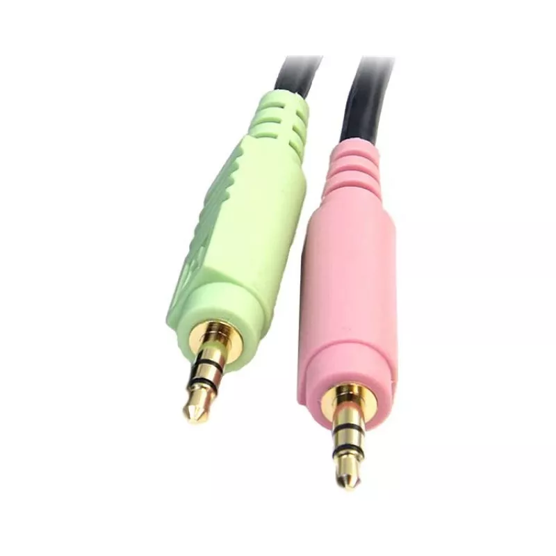 StarTech.com 6ft 4-in-1 USB DisplayPort KVM prepínač kábel s audio a mikrofónom
