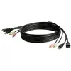 StarTech.com 6ft 4-in-1 USB DisplayPort KVM prepínač kábel s audio a mikrofónom