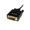StarTech.com 1,8 m Mini DisplayPort na DVI kábel – Mini DP na DVI adaptérový kábel – 1080p video – pasívny mDP na DVI-D Single Link, mDP alebo Thunderbolt 1/2 Mac/PC na DVI monitor/display