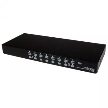 StarTech.com 16-portový 1HE rackový USB KVM prepínač sada s OSD a káblami