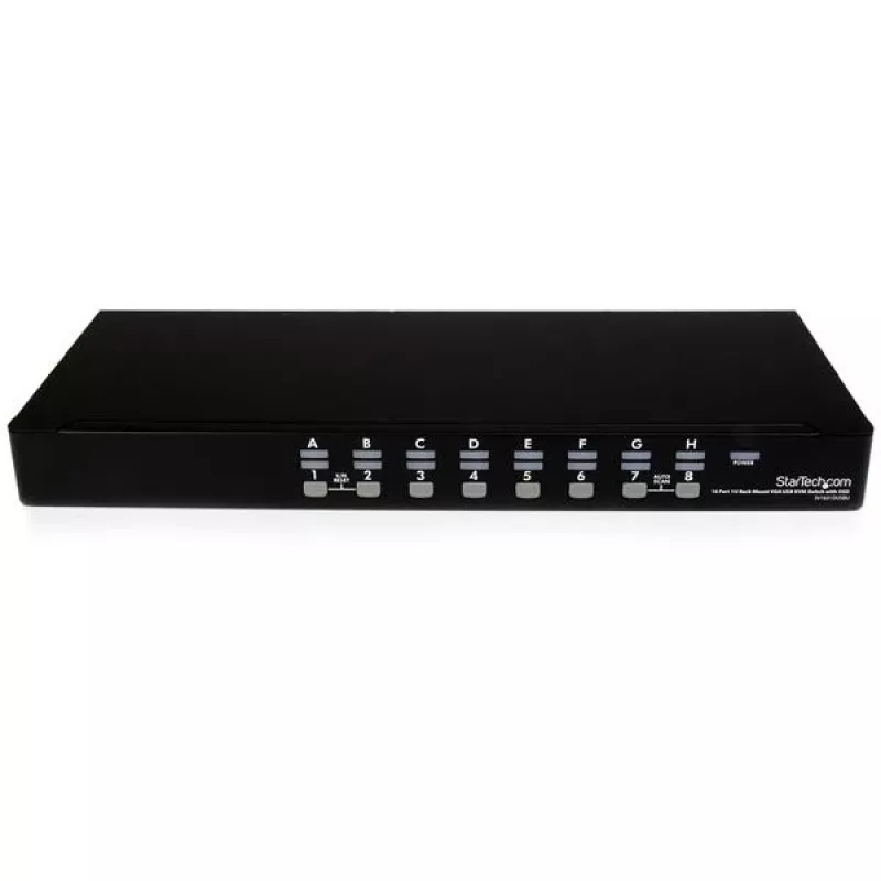 StarTech.com 16-portový 1HE rackový USB KVM prepínač sada s OSD a káblami