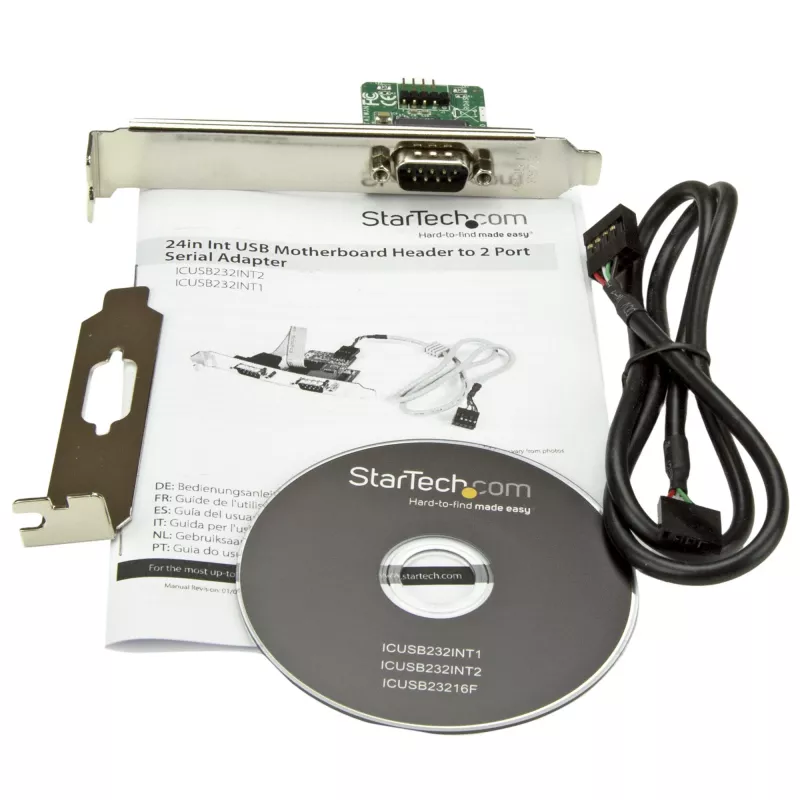 StarTech.com 61 cm Interný USB motherboard header na sériový RS232 adaptér
