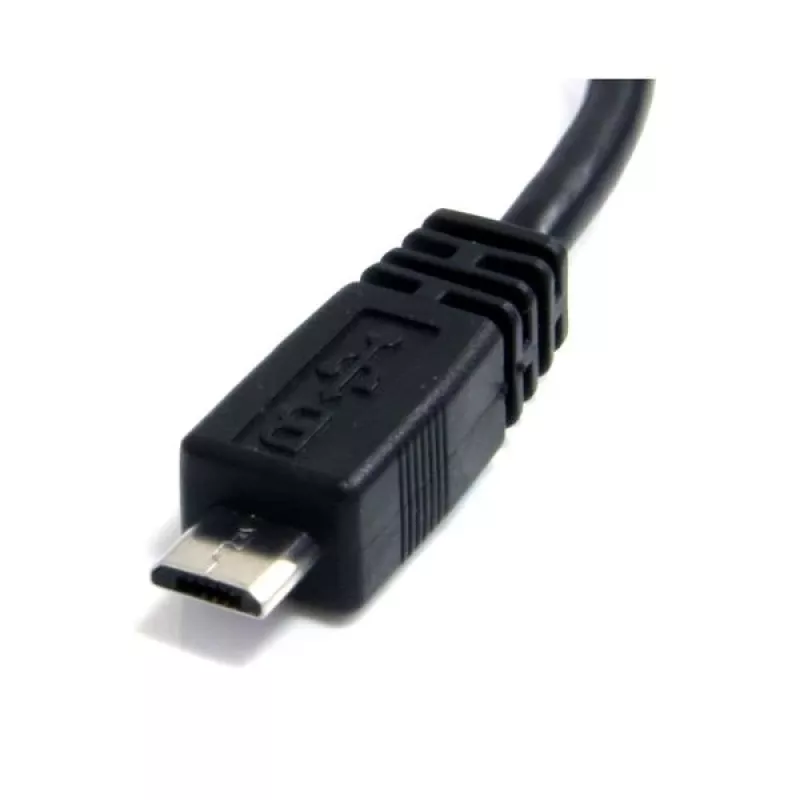 StarTech.com 15 cm Micro-USB kábel – A na Micro B, 0,1524 m, USB A, Micro-USB B, konektor samec/konektor samec, 0,48 Gbit/s, čierny