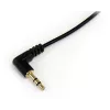 StarTech.com 6 ft štíhly 3,5 mm jack na uhlový stereo audio kábel – M/M