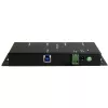 StarTech.com 4-portový priemyselný USB 3.0 hub s ESD ochranou~4-portový USB 3.0 hub – 5Gbps – kovový priemyselný USB-A hub – nástenná alebo stolová montáž USB dátový hub – TAA kompatibilný USB rozširujúci hub