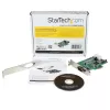 StarTech.com 1-portová PCI Express RS232 sériová adaptérová karta – PCIe RS232 sériový host radič – PCIe na sériový DB9 – 16550 UART – Low-Profile rozširujúca karta – Windows & Linux