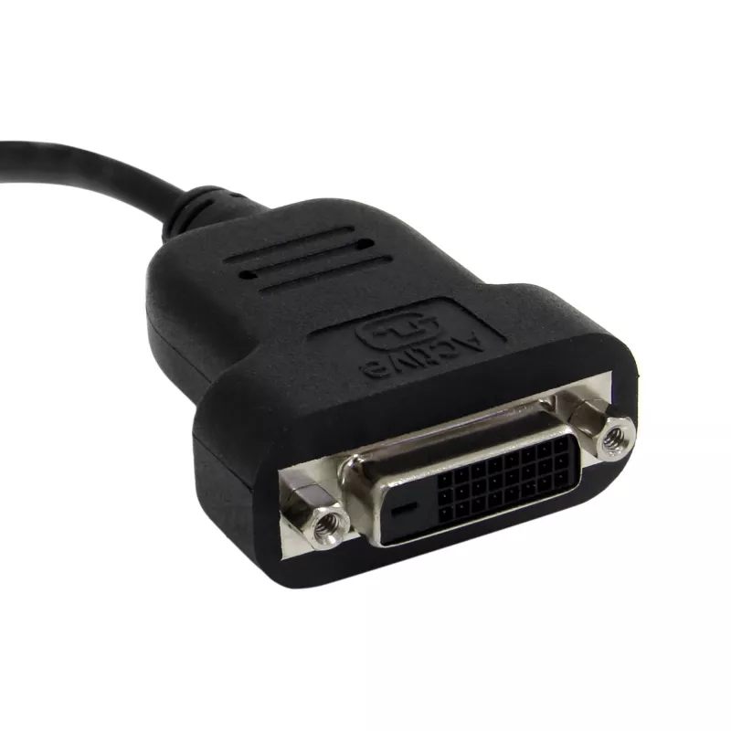 StarTech.com Mini DisplayPort na DVI adaptér – aktívny Mini DisplayPort na DVI-D adaptér konvertor – 1080p video – mDP alebo Thunderbolt 1/2 Mac/PC na DVI monitor dongle, mDP na DVI Single-Link