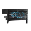 StarTech.com 8U 19-palcový nástenný sieťový rack – nastaviteľná hĺbka 12–20 palcov 2-stĺpikový open-frame serverový rack pre AV/dáta/IT komunikáciu/počítačové vybavenie/switch s klietkovými maticami a skrutkami