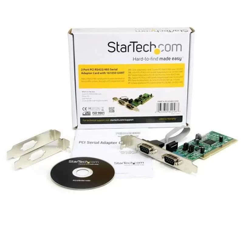 StarTech.com 2-portová PCI RS422/485 sériová adaptérová karta s 161050 UART