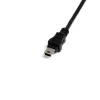 StarTech.com 1 ft Mini USB 2.0 kábel – USB A na Mini B F/M, 0,3 m, USB A, Mini-USB B, konektor samec/konektor samica, 0,48 Gbit/s, čierna