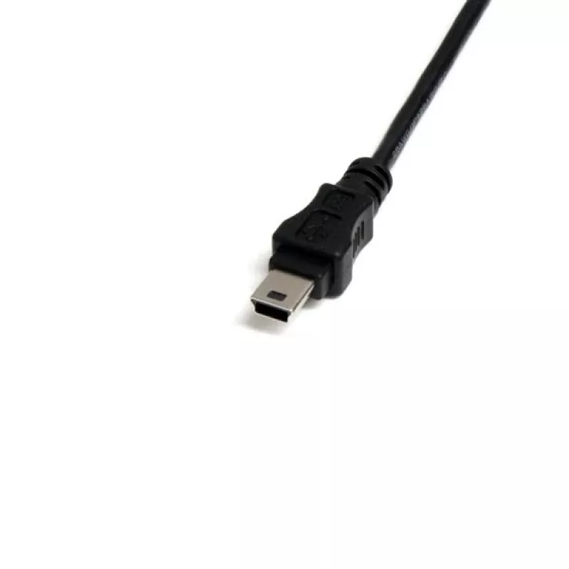 StarTech.com 1 ft Mini USB 2.0 kábel – USB A na Mini B F/M, 0,3 m, USB A, Mini-USB B, konektor samec/konektor samica, 0,48 Gbit/s, čierna