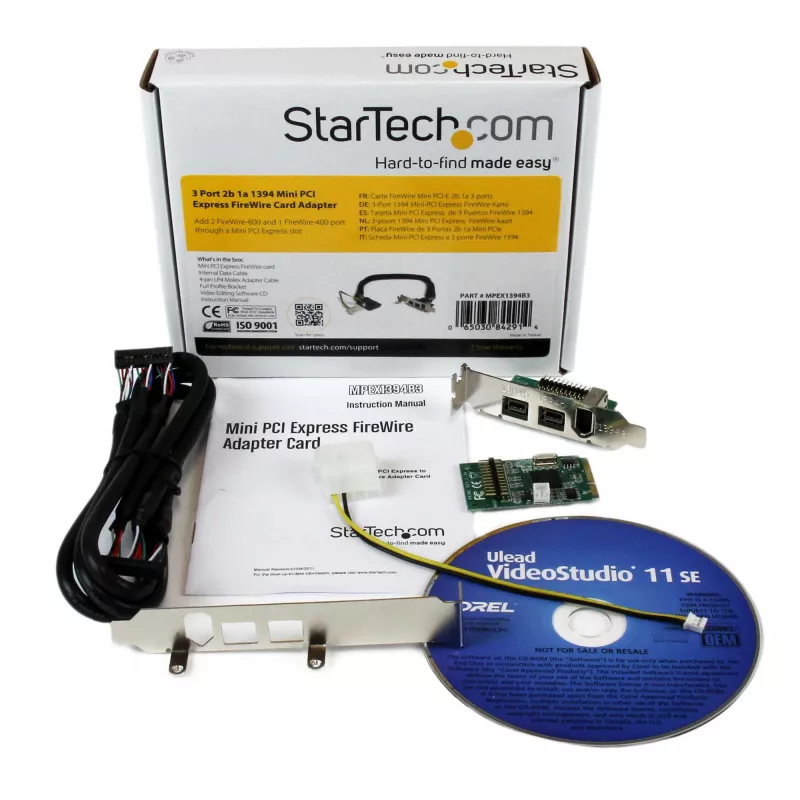 StarTech.com 3-portový 2b 1a 1394 Mini PCI Express FireWire adaptér karty