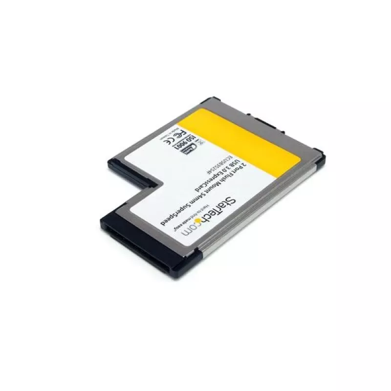 StarTech.com 2-portový Flush Mount ExpressCard 54mm SuperSpeed USB 3.0 adaptér karty s UASP podporou