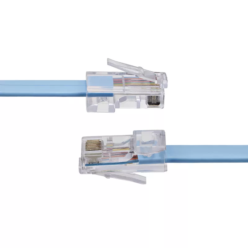 StarTech.com 6 ft Cisco Console Rollover kábel – RJ45 M/M, 1,8 m, RJ-45, RJ-45, modrá