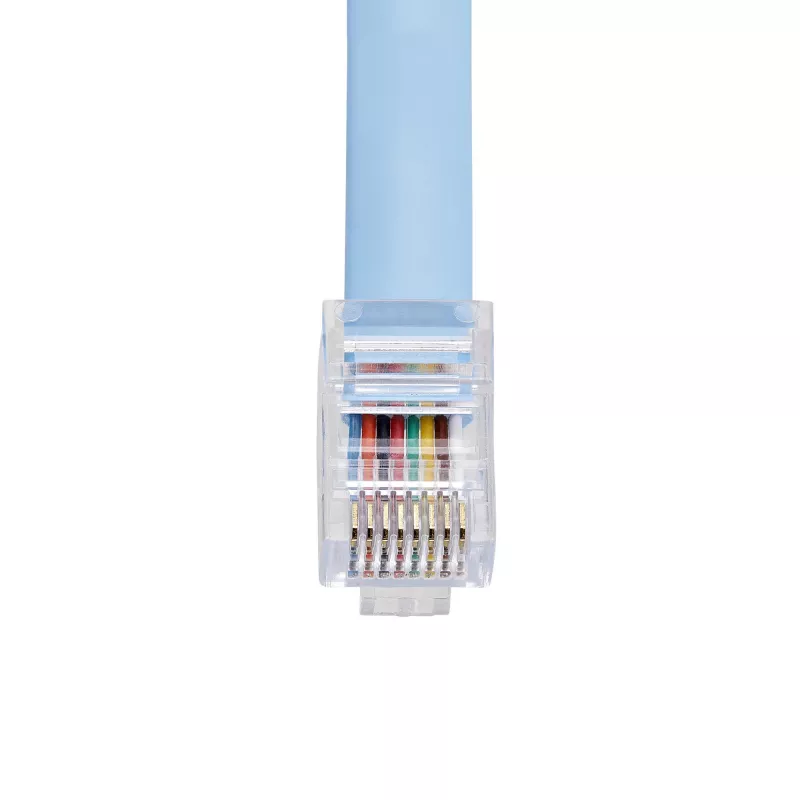 StarTech.com 6 ft Cisco Console Rollover kábel – RJ45 M/M, 1,8 m, RJ-45, RJ-45, modrá