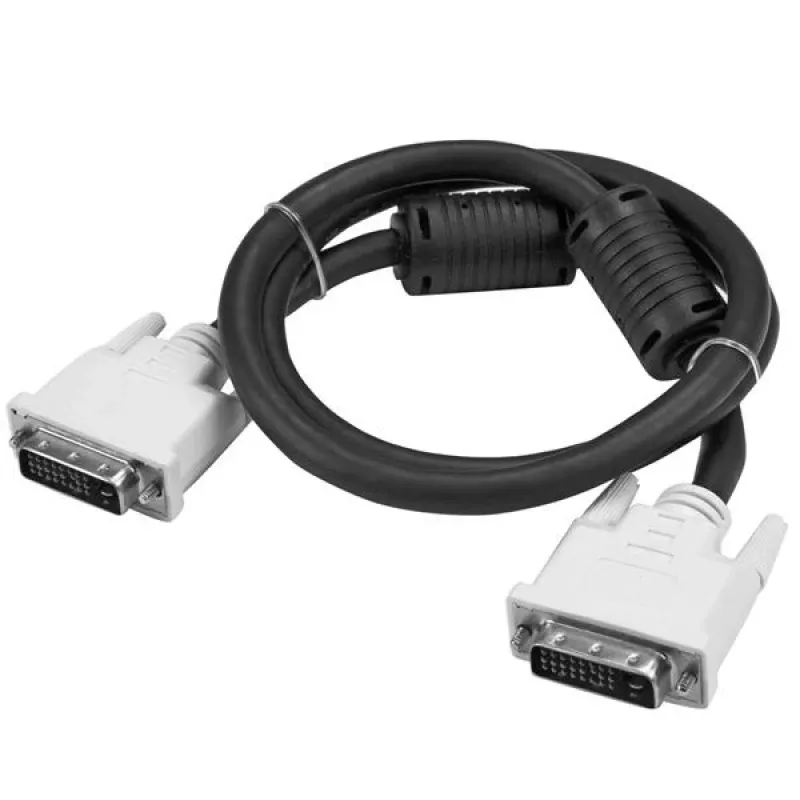StarTech.com 3m DVI-D Dual-Link kábel – M/M, 3 m, DVI-D, DVI-D, konektor samec, konektor samec, čierny, biely